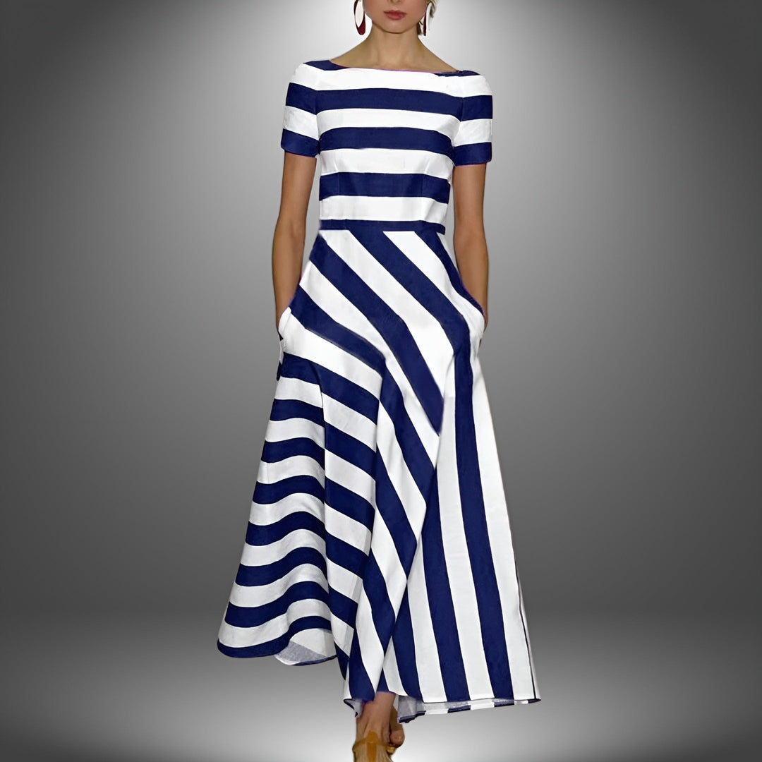 DIANE™ – Effortless Modern Stripe Dress