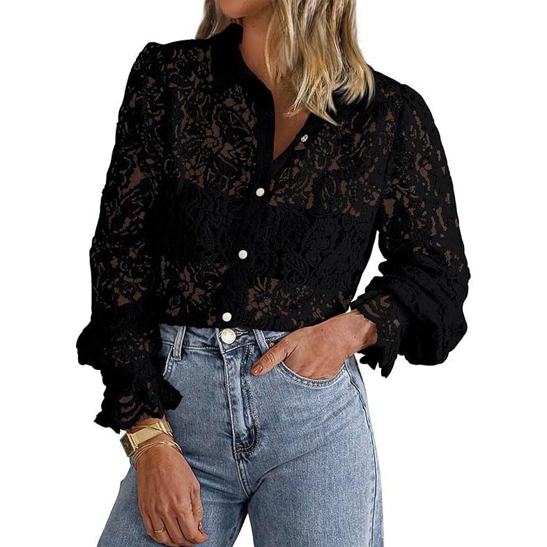 ILAW™ - Chic Long Sleeve Button Down Blouse