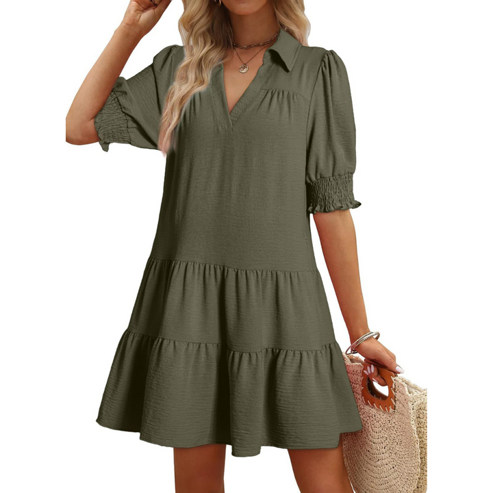 ELSIE™ - Effortless Summer V-Neck Dress