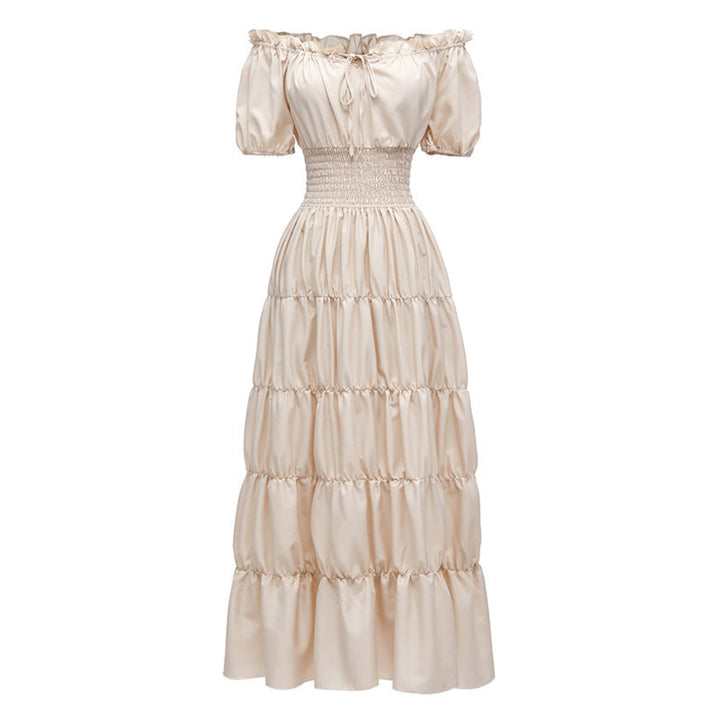 AIZA™ – Classic Corset Long Retro Maxi Dress