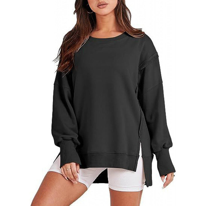 DAMIT™ - Casual Oversized Long Sleeve Crewneck Sweatshirt